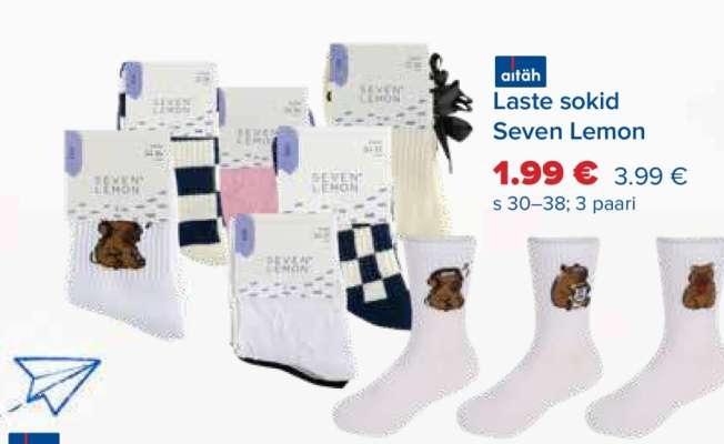 Laste sokid Seven Lemon