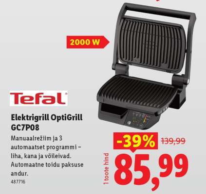 Tefal Elektrigrill OptiGrill GC7P08