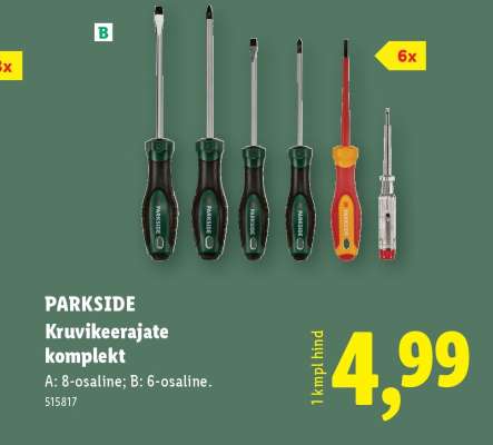 PARKSIDE Kruvikeerajate komplekt
