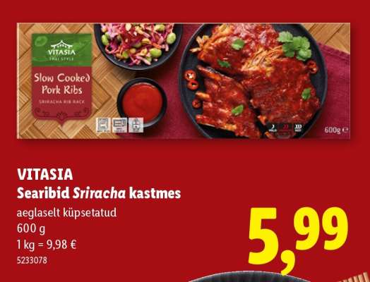 VITASIA Searibid Sriracha kastmes