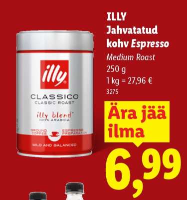 Illy Jahvatatud kohv Espresso