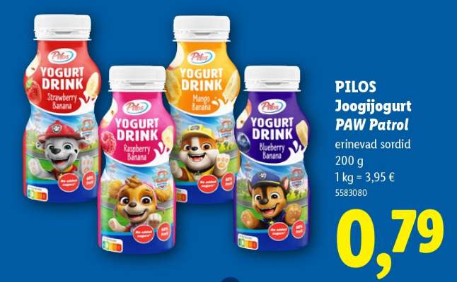 PILOS Joogijogurt PAW Patrol