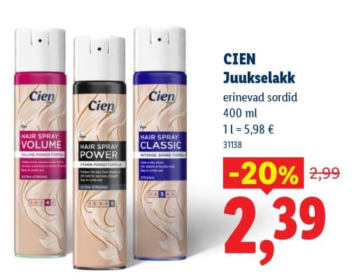 Cien Juukselakk