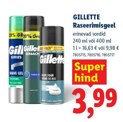 GILLETTE Raseerimisgeel