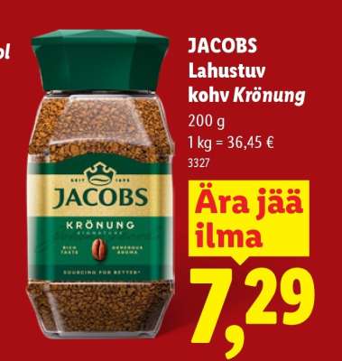 Jacobs Lahustuv kohv Krönung