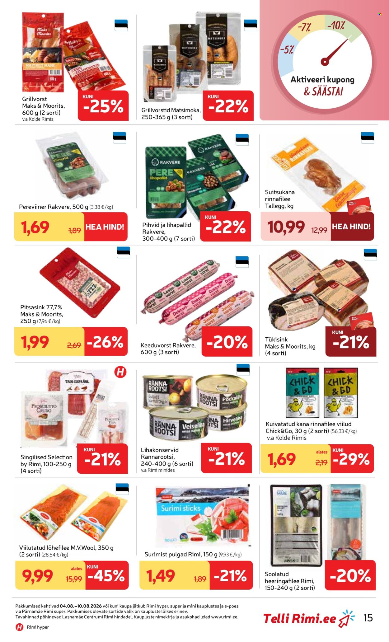 Rimi kliendileht - 04.08.2026 - 10.08.2026. Lehekülg 15