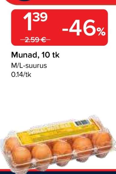 Munad, 10 tk