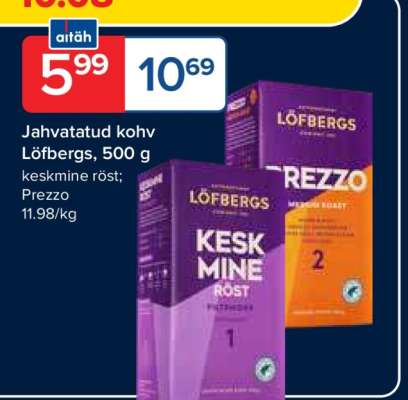 Jahvatatud kohv Löfbergs