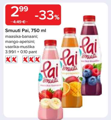 Smuuti Pai, 750 ml