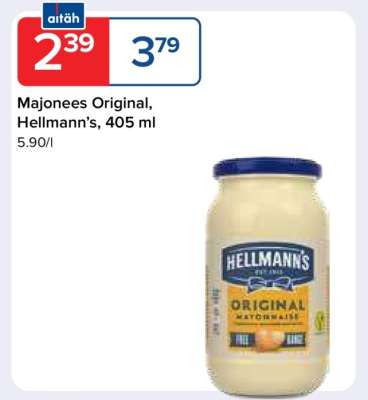 Majonees Original, Hellmann’s, 405 ml