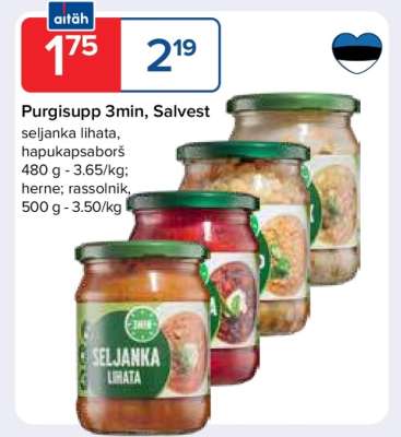 Purgisupp 3Min, Salvest
