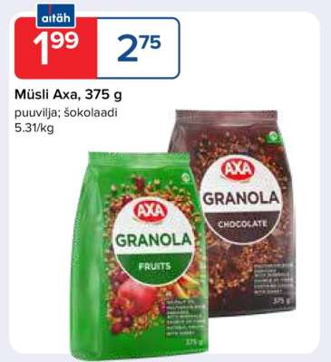Müsli Axa, 375 g