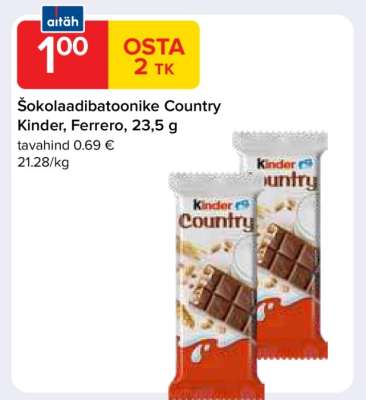 Šokolaadibatoonike Country