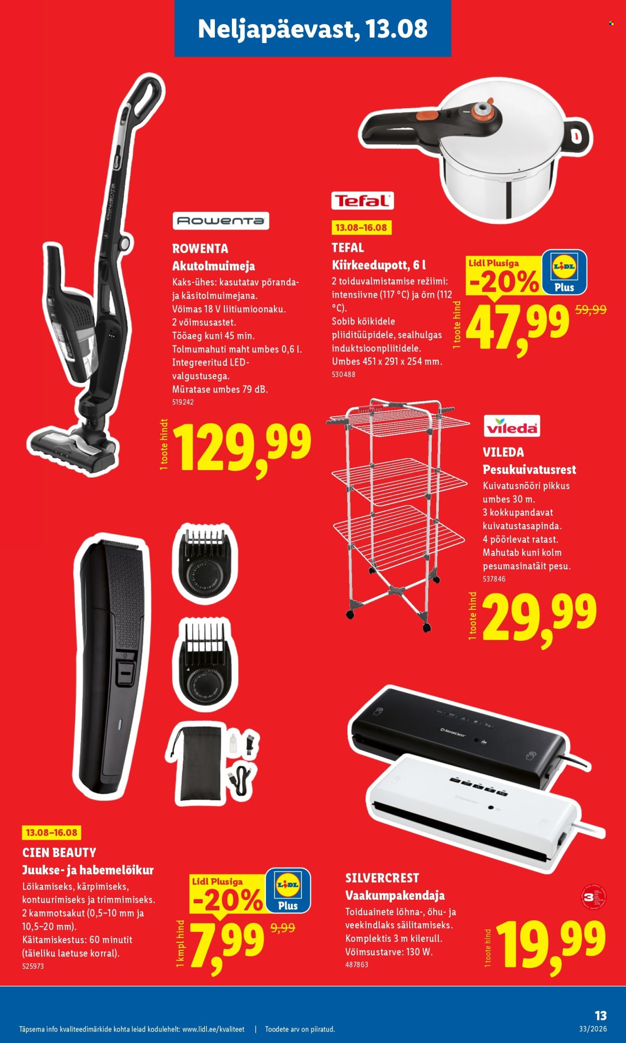 Lidl kliendileht - 10.08.2026 - 16.08.2026. Lehekülg 13