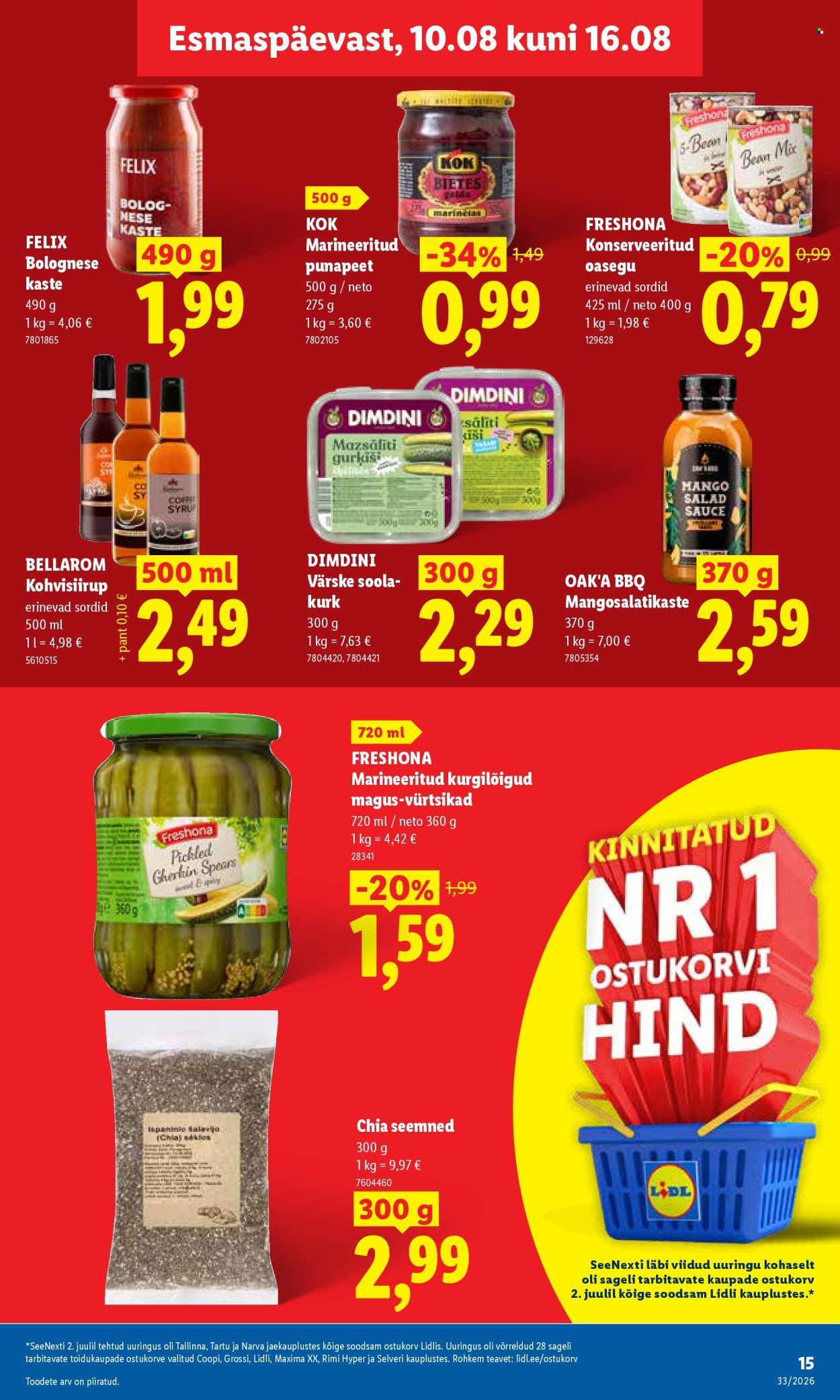 Lidl kliendileht - 10.08.2026 - 16.08.2026. Lehekülg 18