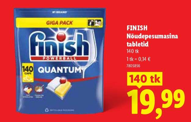 Finish Nõudepesumasina tabletid