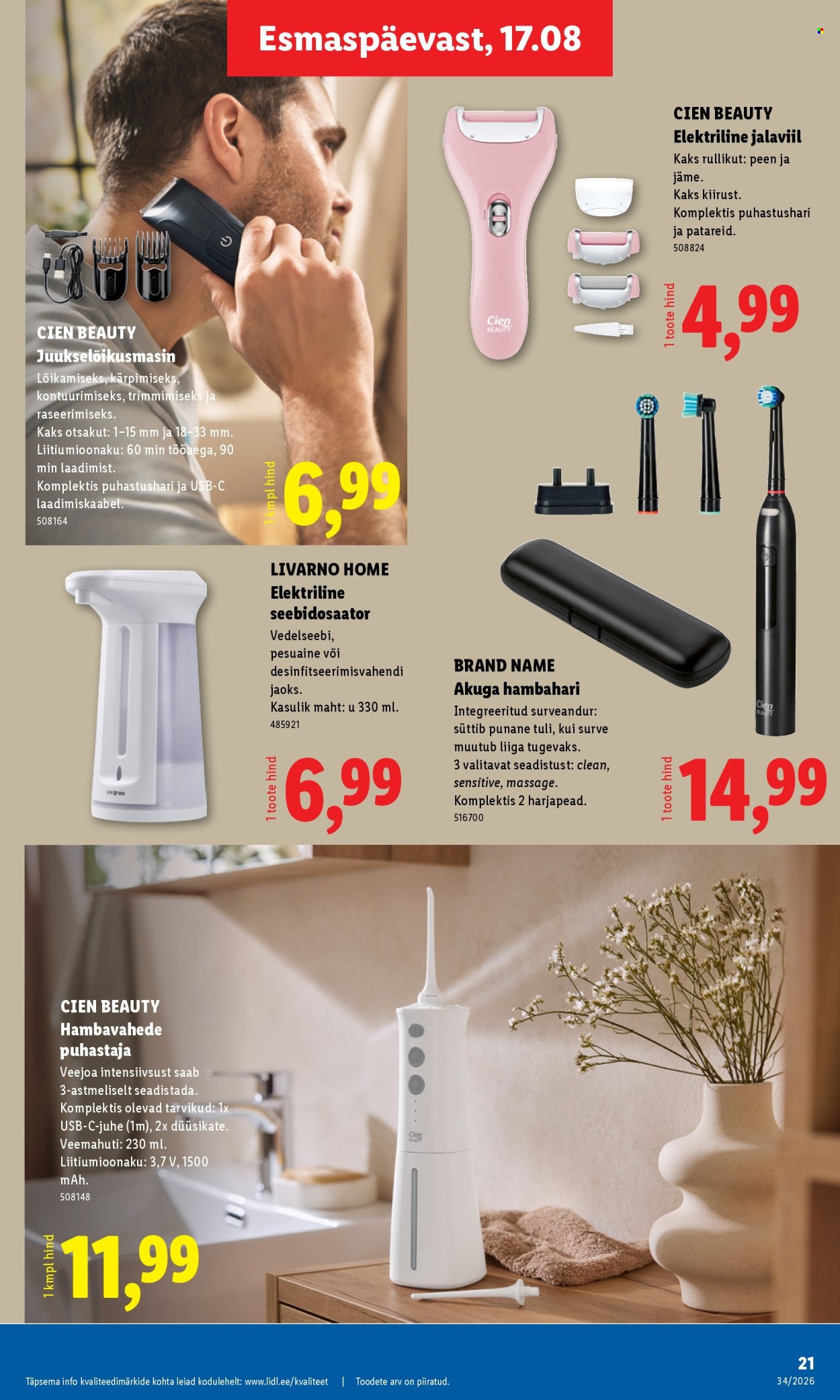 Lidl kliendileht - 17.08.2026 - 23.08.2026. Lehekülg 7