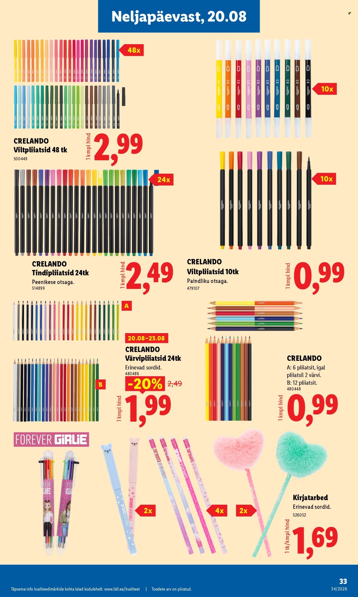Lidl kliendileht - 17.08.2026 - 23.08.2026. Lehekülg 19