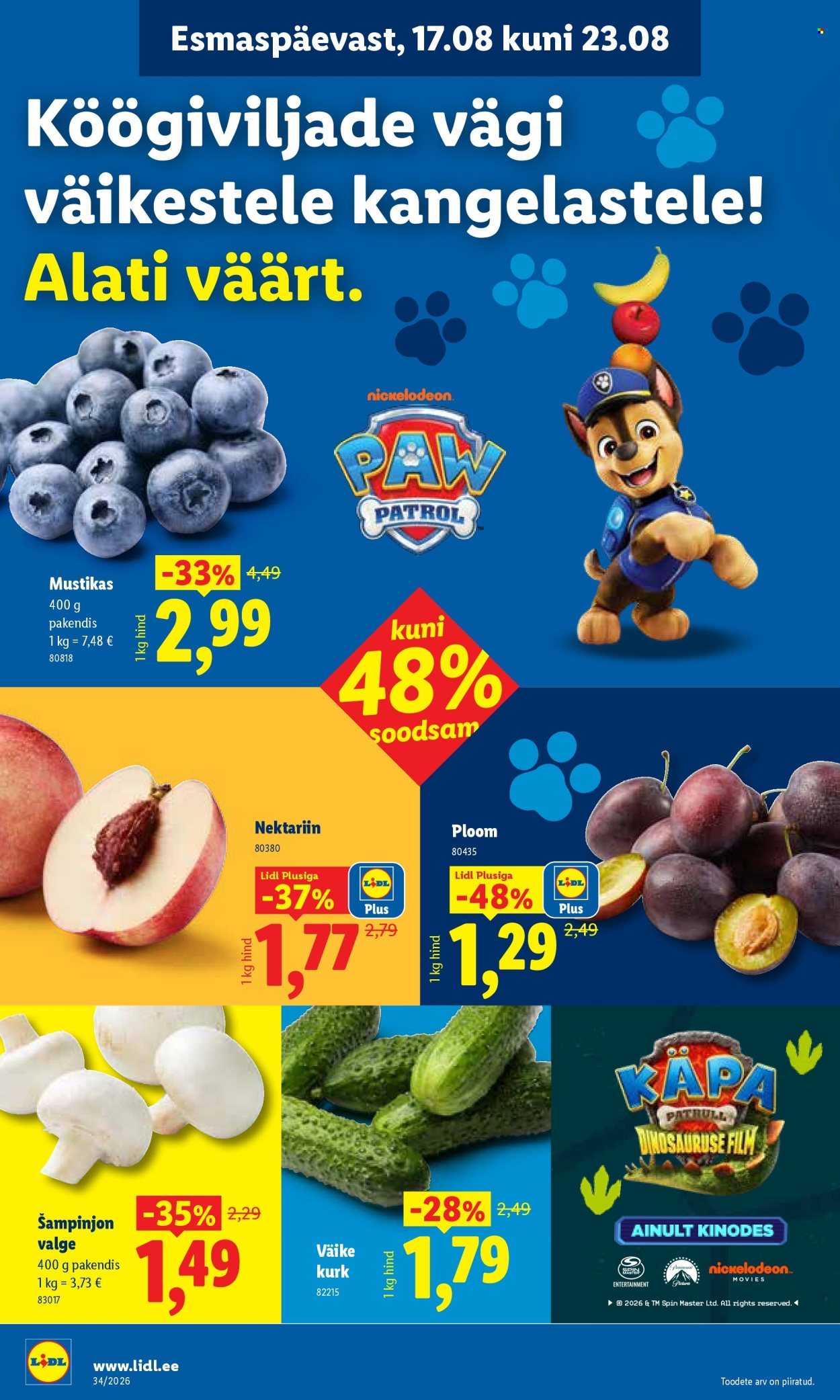 Lidl kliendileht - 17.08.2026 - 23.08.2026. Lehekülg 2