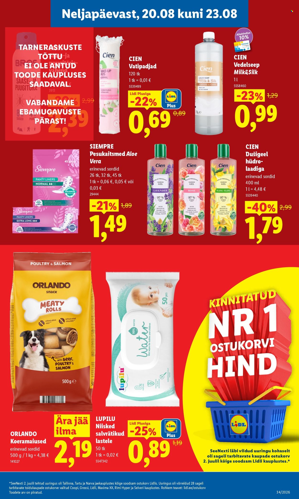 Lidl kliendileht - 17.08.2026 - 23.08.2026. Lehekülg 21