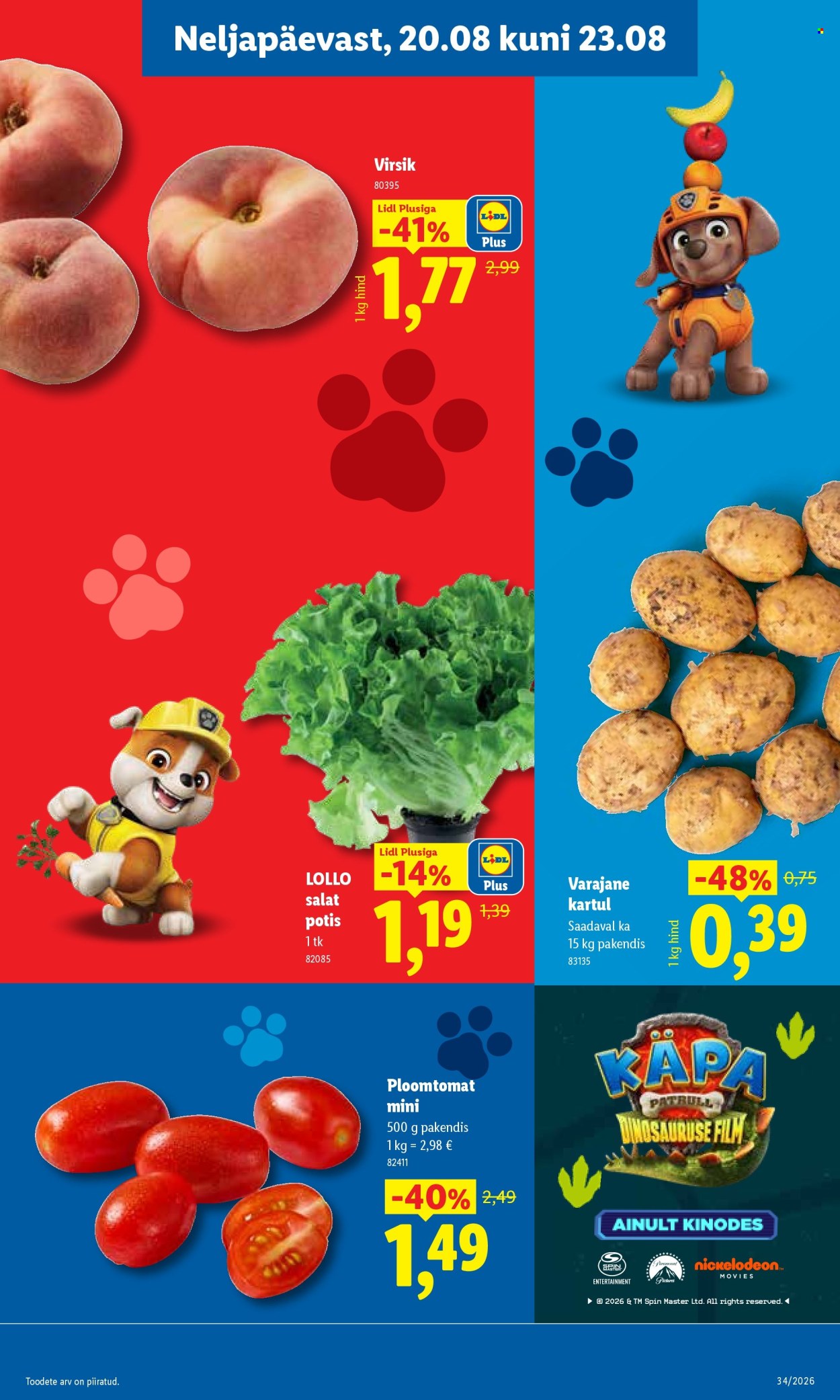 Lidl kliendileht - 17.08.2026 - 23.08.2026. Lehekülg 37