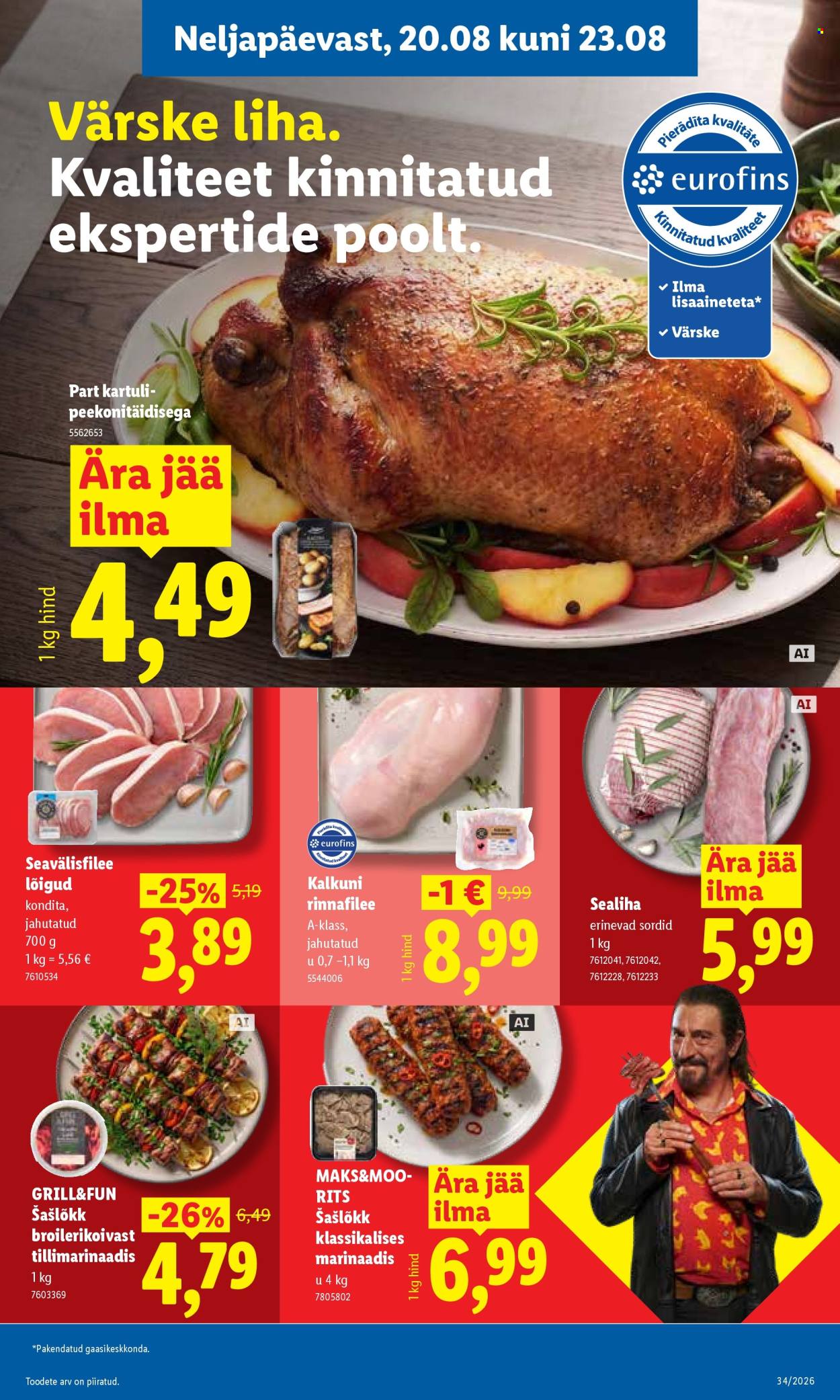 Lidl kliendileht - 17.08.2026 - 23.08.2026. Lehekülg 39