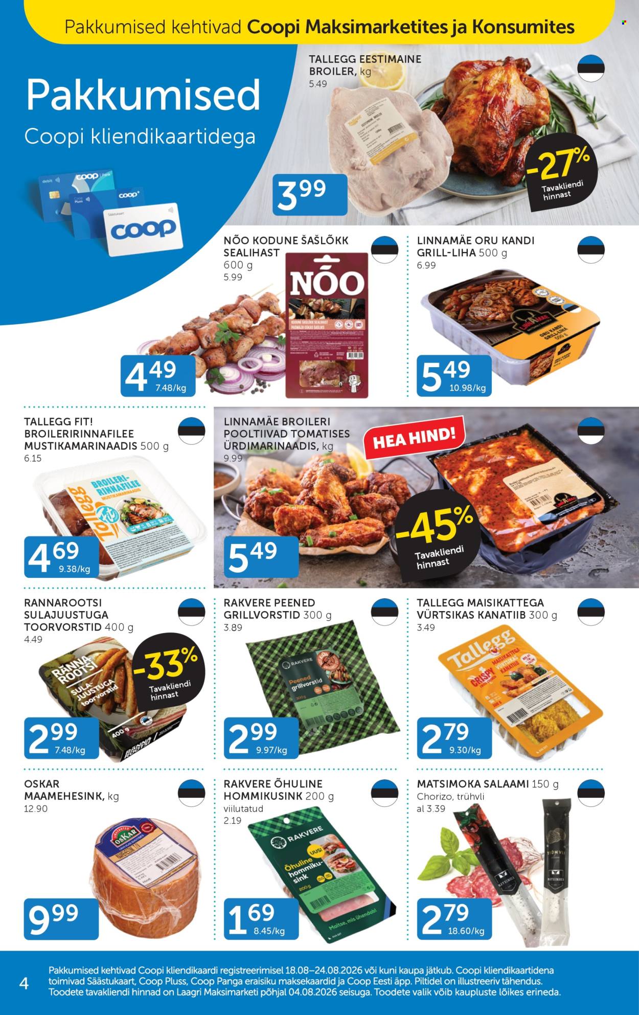 Coop kliendileht - 18.08.2026 - 24.08.2026. Lehekülg 4