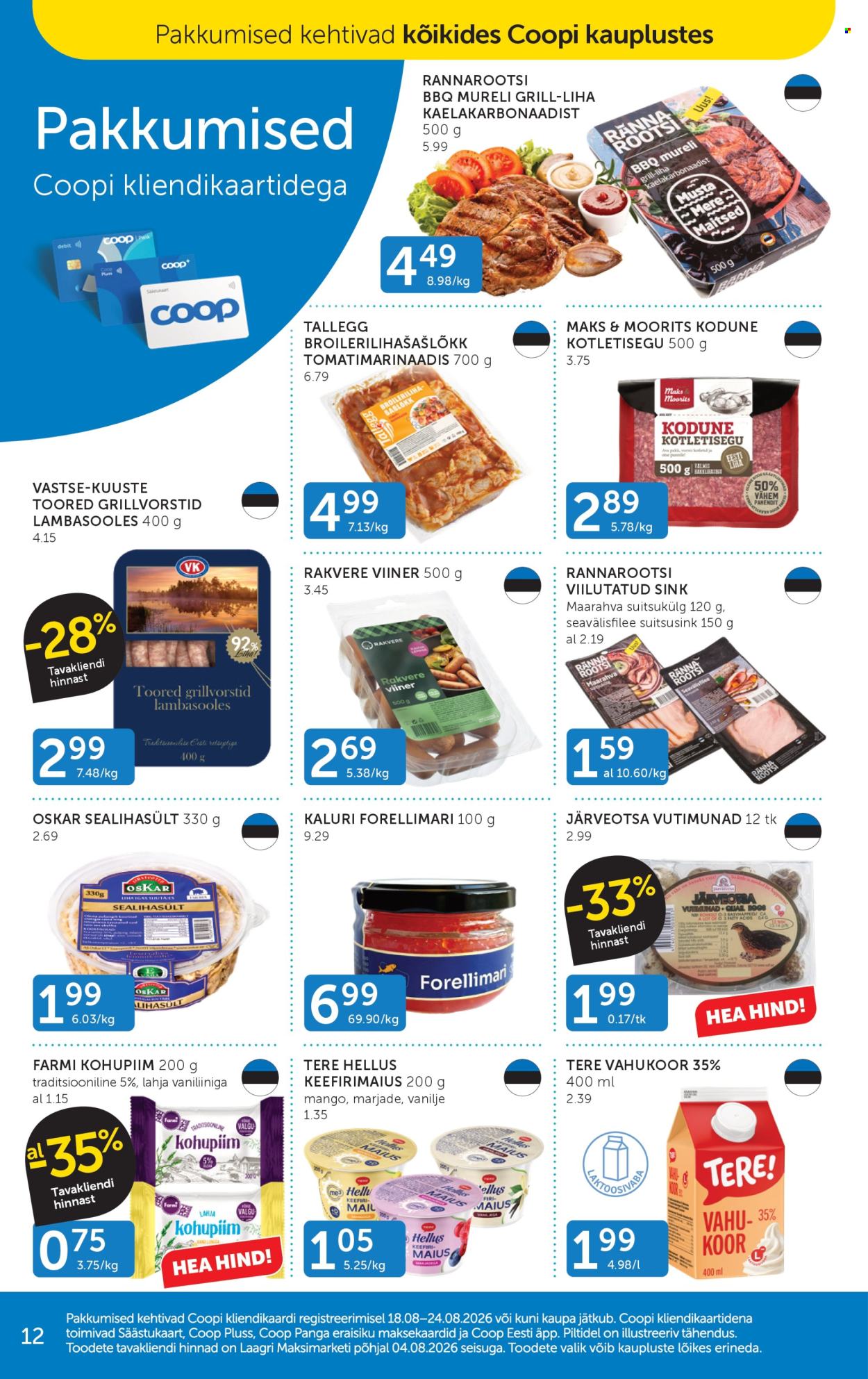 Coop kliendileht - 18.08.2026 - 24.08.2026. Lehekülg 12