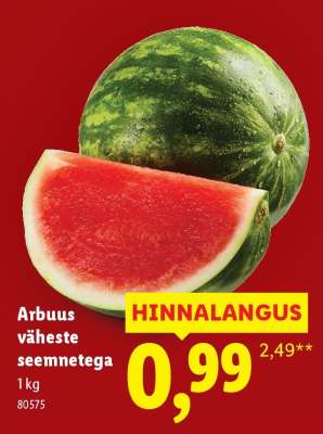 Arbuus, väheste seemnetega