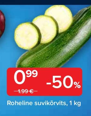 Roheline suvikõrvits, 1 kg