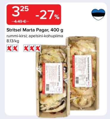 Stritsel Marta Pagar, 400 g