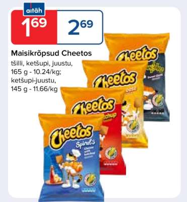 Maisikrõpsud Cheetos