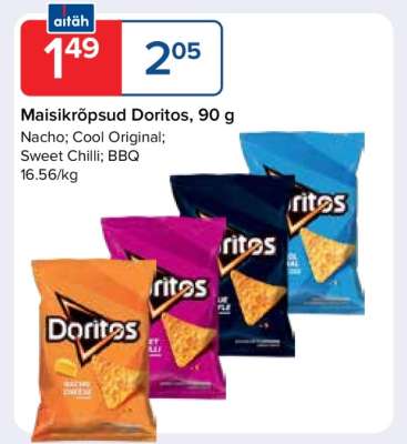 Maisikrõpsud Doritos, 90 g