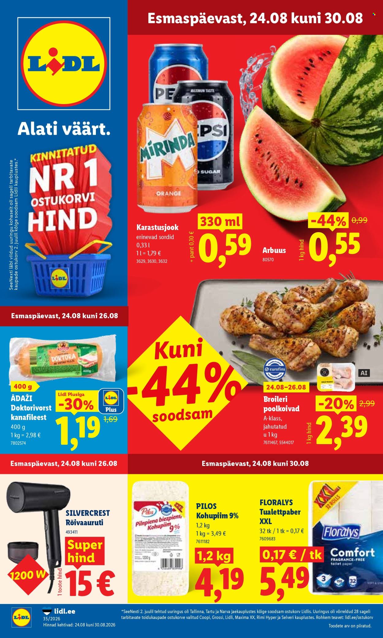 Lidl kliendileht - 24.08.2026 - 30.08.2026. Lehekülg 1