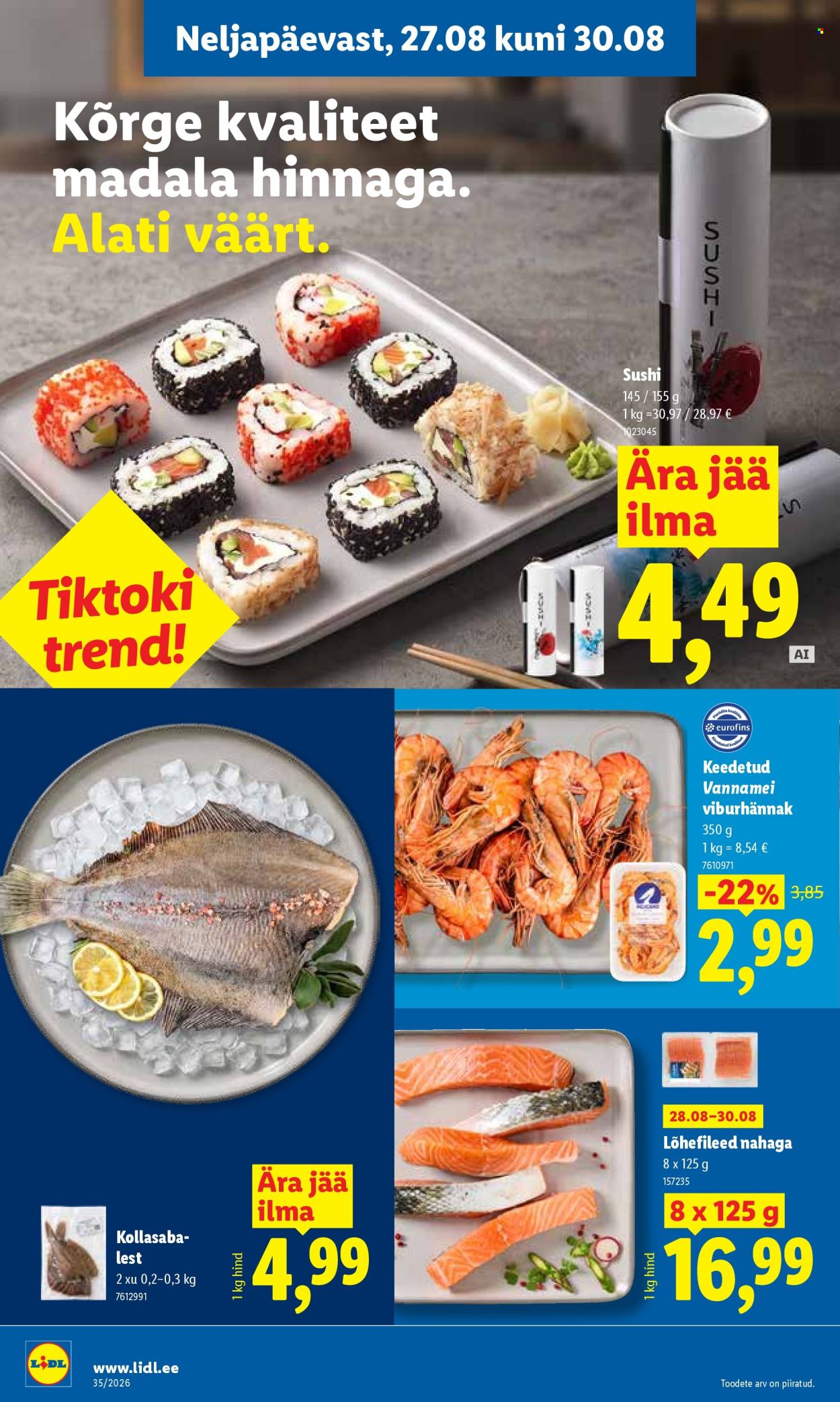 Lidl kliendileht - 24.08.2026 - 30.08.2026. Lehekülg 34