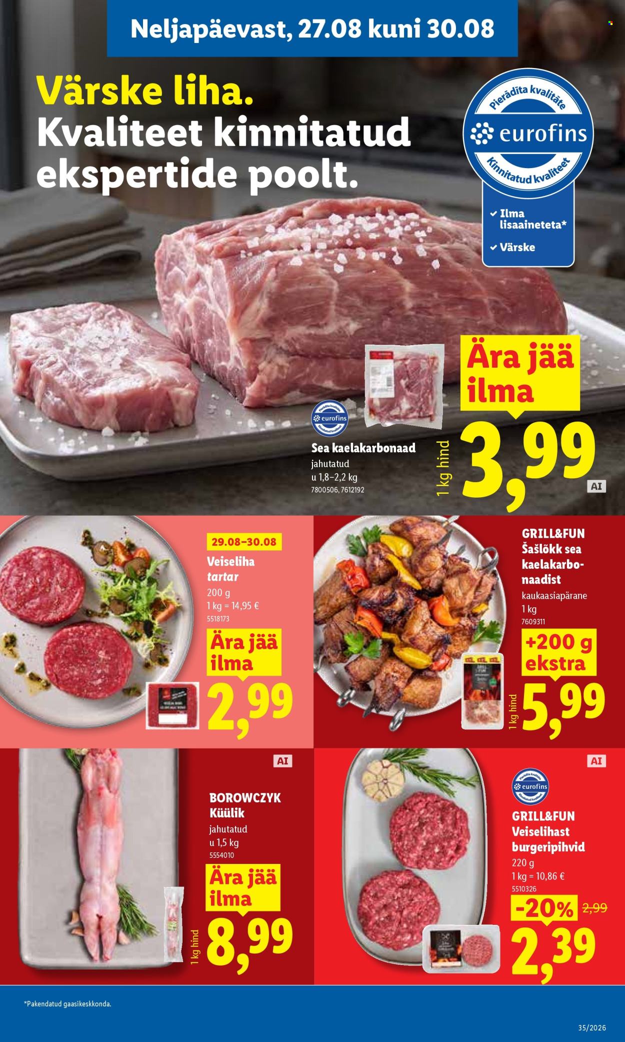 Lidl kliendileht - 24.08.2026 - 30.08.2026. Lehekülg 35