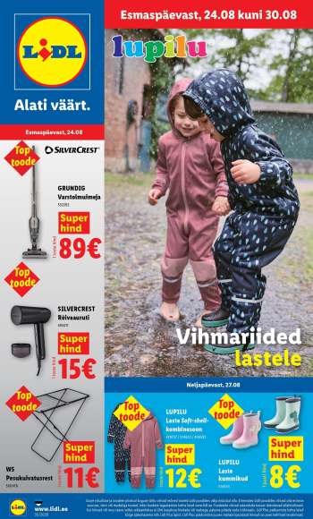 Kaupluse Lidl kliendileht - 24.08.2026 - 30.08.2026.