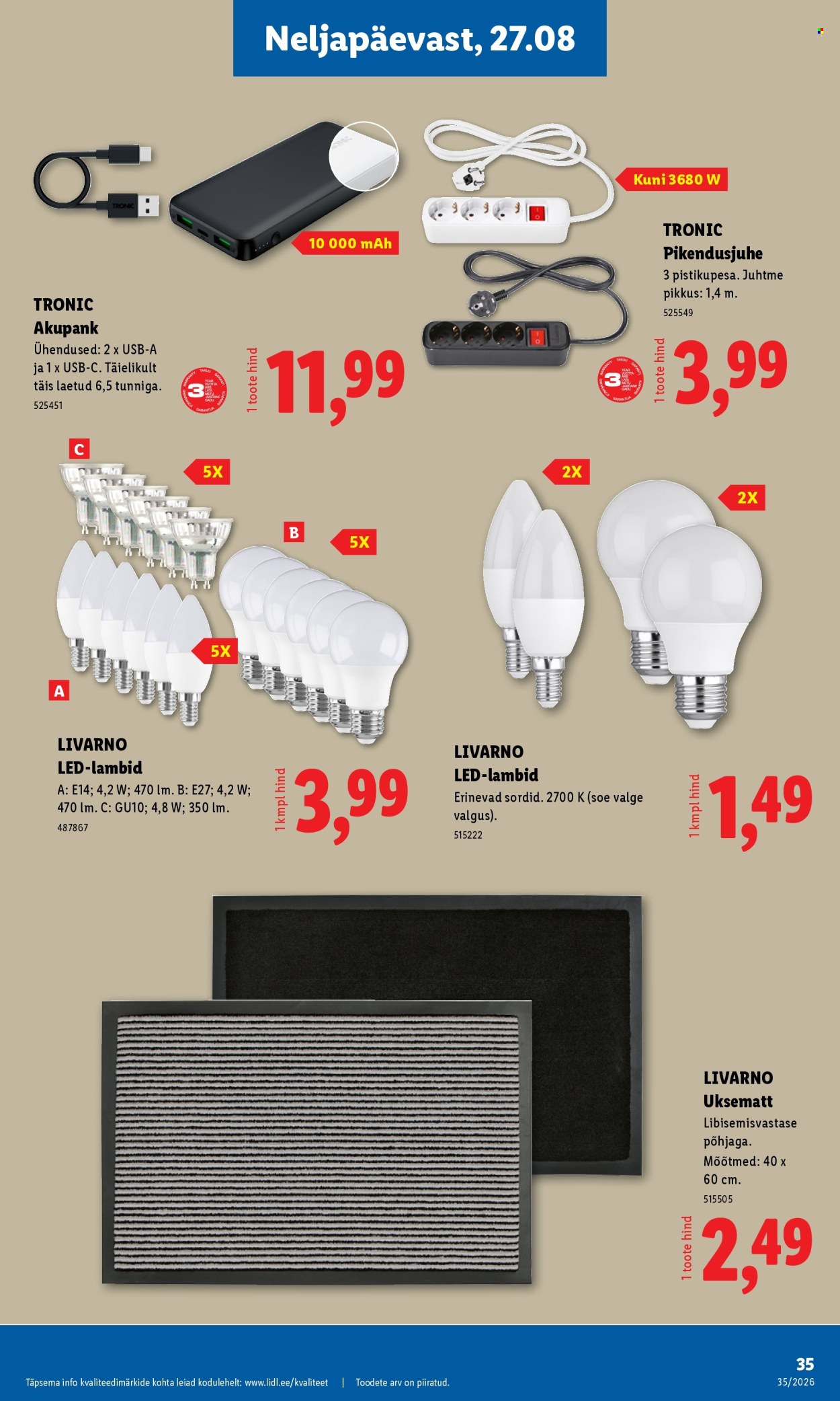 Lidl kliendileht - 24.08.2026 - 30.08.2026. Lehekülg 21
