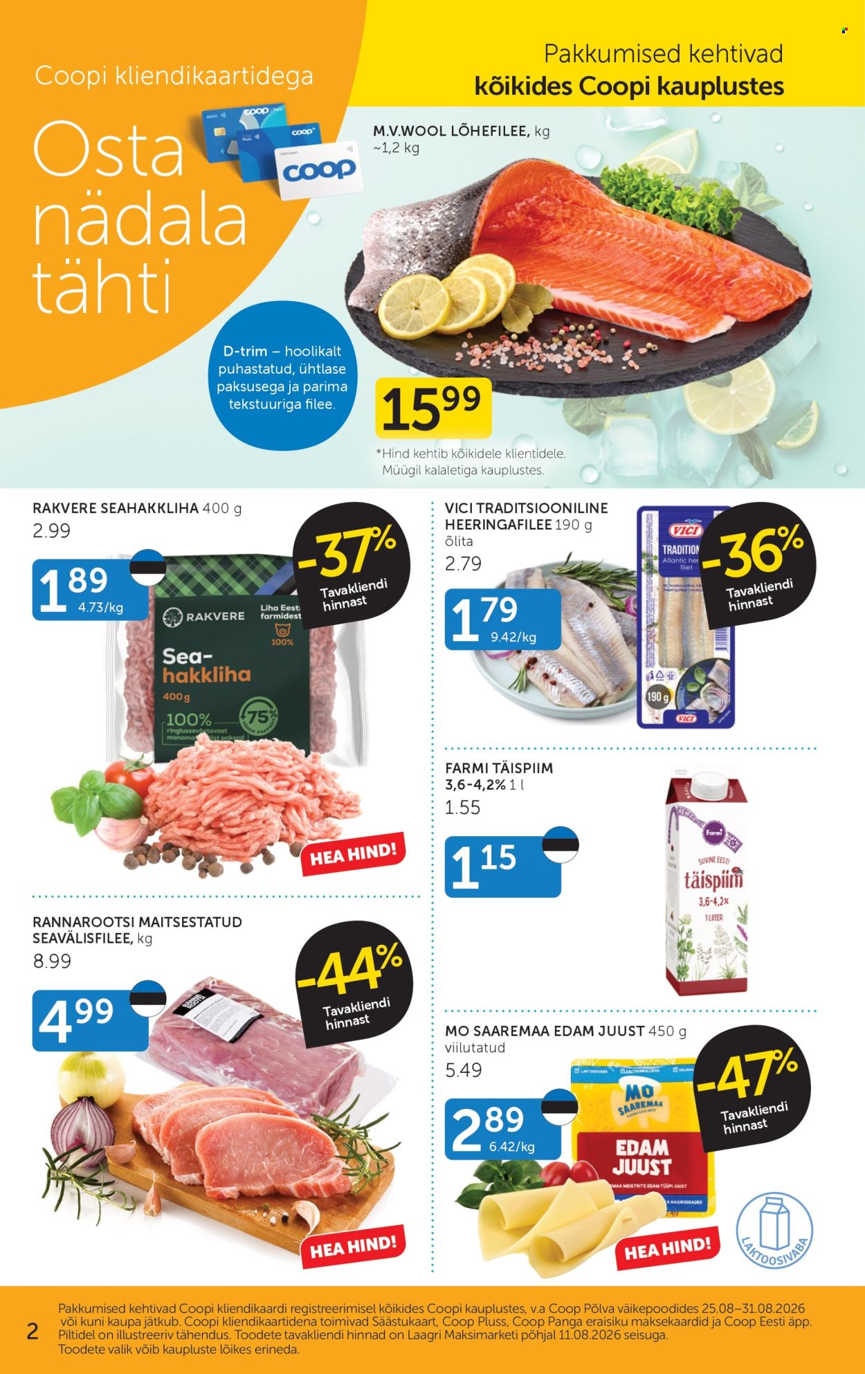 Coop kliendileht - 25.08.2026 - 31.08.2026. Lehekülg 2
