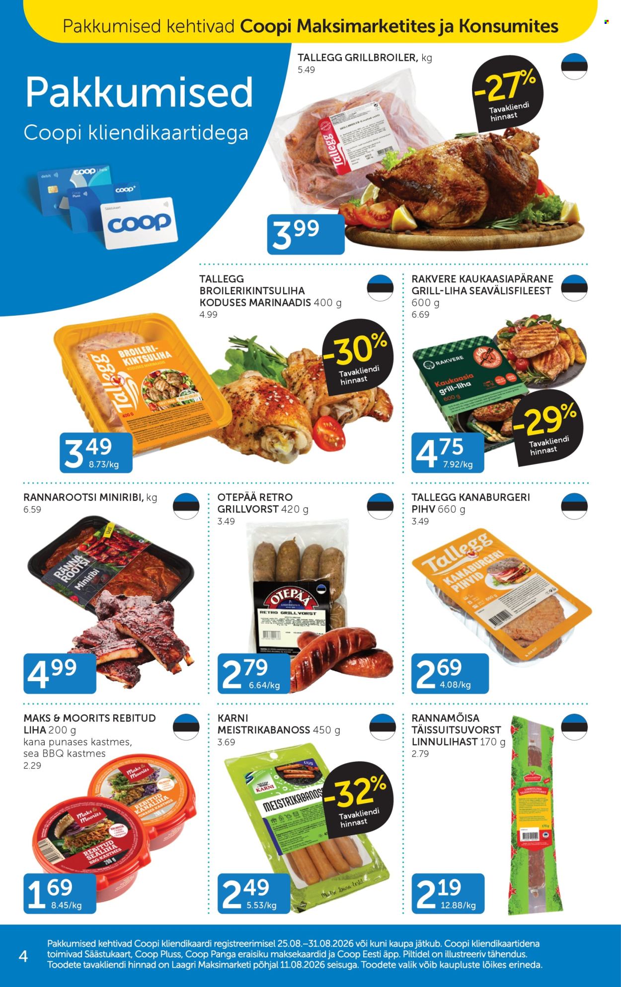 Coop kliendileht - 25.08.2026 - 31.08.2026. Lehekülg 4