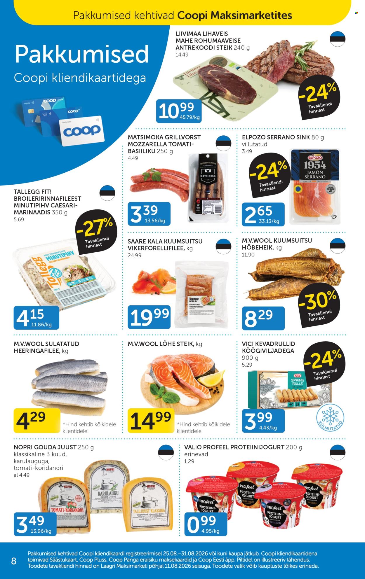 Coop kliendileht - 25.08.2026 - 31.08.2026. Lehekülg 8