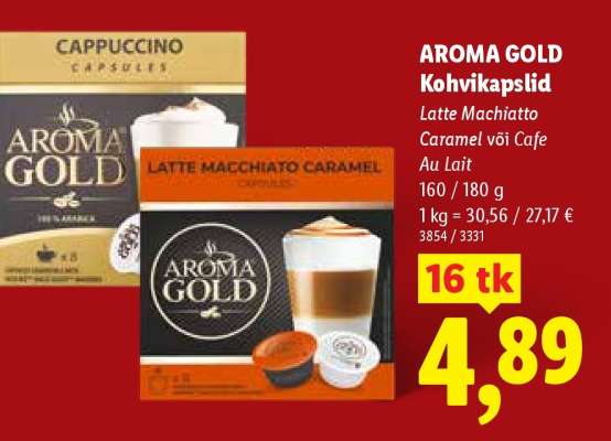 Aroma Gold Kohvikapslid
