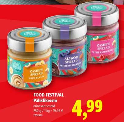 FOOD FESTIVAL Pähklikreem