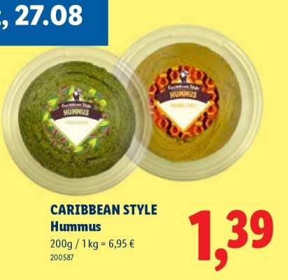 CARIBBEAN STYLE Hummus