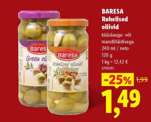 Baresa Rohelised oliivid