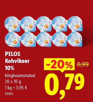 PILOS Kohvikoor 10%