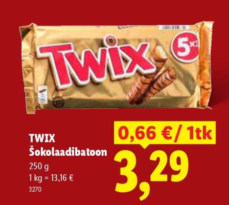 Twix Šokolaadibatoon