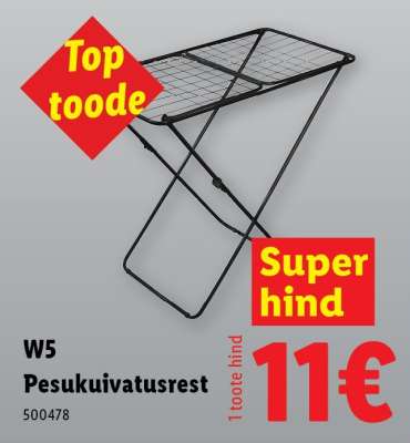 W5 Pesukuivatusrest