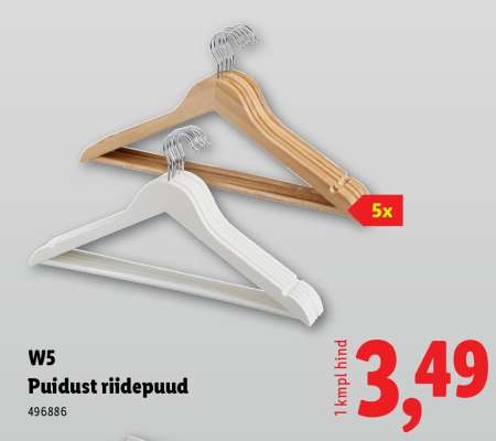 W5 Puidust riidepuud
