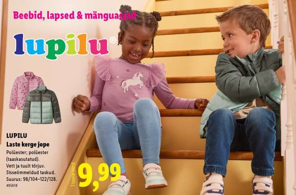 LUPILU Laste kerge jope